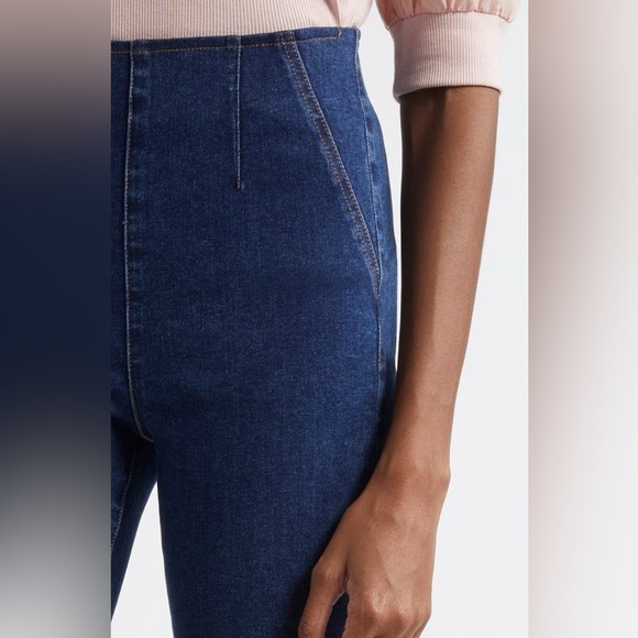 Veronica Beard Crosbie Wide Straight (Flare) Crop Leg High Rise Jeans 👖 Small - Picture 7 of 16